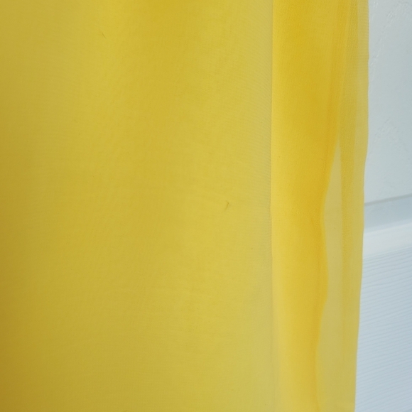 Bright Yellow Mini Ruffle Sweetheart Neck‎ Summer Sun Dress Size Small - Picture 14 of 14